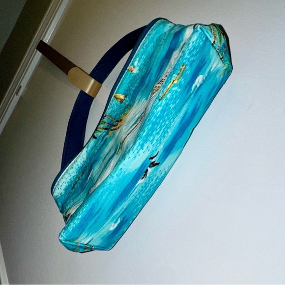 Vintage 90s Y2K Tropical Hawaiian Print Canvas Handbag - Picture 2 of 7